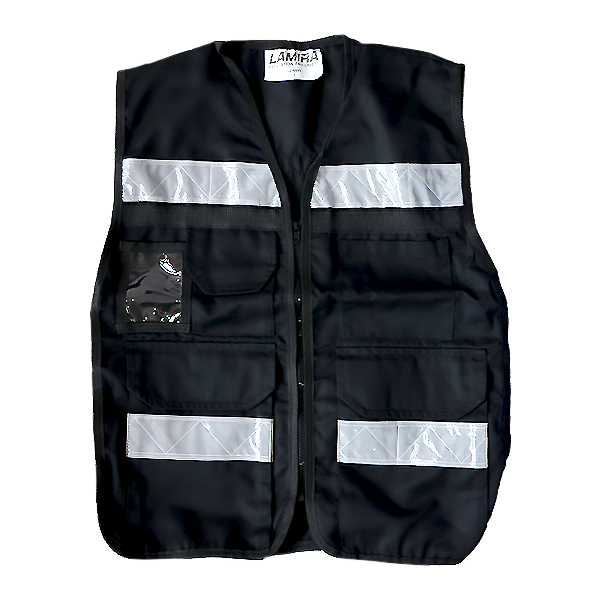 CHALECO RESCATISTA LAMIRA NEGRO LS-4415